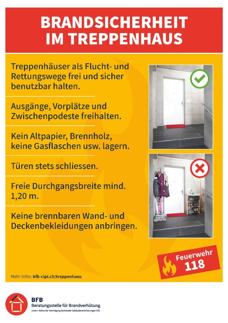 Was im Treppenhaus wichtig ist